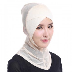 Women Hijab Hat Full Cover Inner Islamic Turban Head Wear Hat Underscarf Hijab