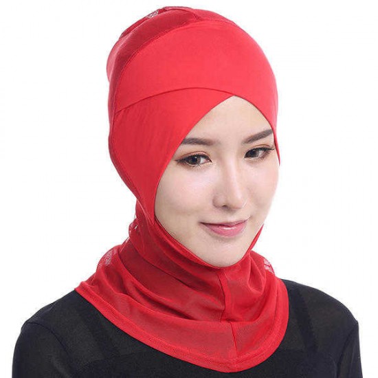 Women Hijab Hat Full Cover Inner Islamic Turban Head Wear Hat Underscarf Hijab