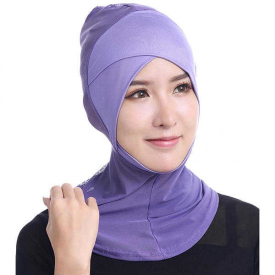 Women Hijab Hat Full Cover Inner Islamic Turban Head Wear Hat Underscarf Hijab