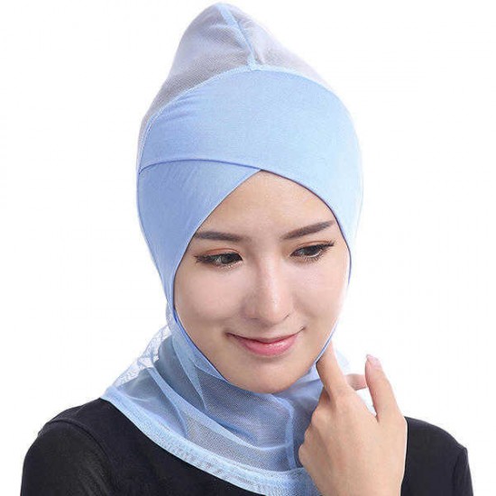 Women Hijab Hat Full Cover Inner Islamic Turban Head Wear Hat Underscarf Hijab