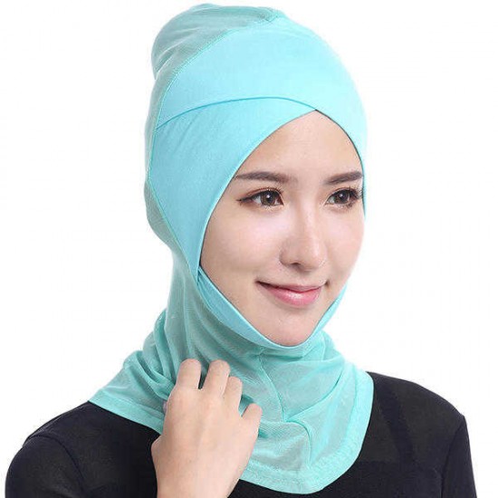 Women Hijab Hat Full Cover Inner Islamic Turban Head Wear Hat Underscarf Hijab