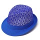 Women Hollow Breathable Fedora Bucket Hat Travel Casual Sunshade Beach Jazz Cap