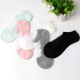 Women Hollow Out Breathable Cotton Lace Low Cut Athletic Non Slip Sock