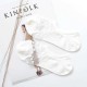 Women Invisible Crystal Lighter Boat Socks Summer Thin Breathable Dot Glass Silk Socks