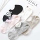 Women Invisible Crystal Lighter Boat Socks Summer Thin Breathable Dot Glass Silk Socks