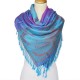 Women Jacquard Cotton Warm Scarf Retro Flower Tassel Scarves Shawl