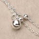 Women Jewelry Silver Plated Anklet Bell Pendant Metal Foot Chain