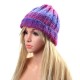 Women Knit Gradient Color Braided Hat Crochet Knitting Hat Ski Beanie Cap