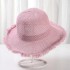 Women Knit Hollow Fisherman Hat Female Wide-Brimmed Cotton Visor Bucket Hat