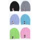 Women Knitted Beanie Hats Casual Hollow Out Lace Button Woolen Warm Bonnet