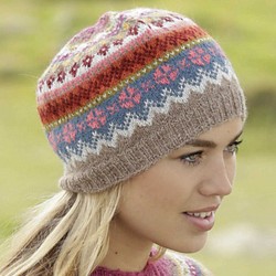 Women Knitted Casual Beanie Print Hats