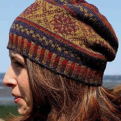 Women Knitted Casual Print Beanie Hats