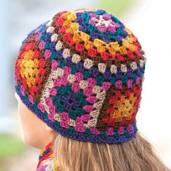 Women Knitted Casual Print Folk-custom Beanie Hats