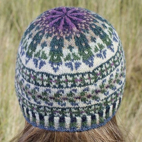 Women Knitted Casual Print Hats Beanie