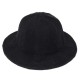 Women Korean Retro Solid Knit Fisherman Hat Winter Warm Wool Wide Brimmed Bucket Cap