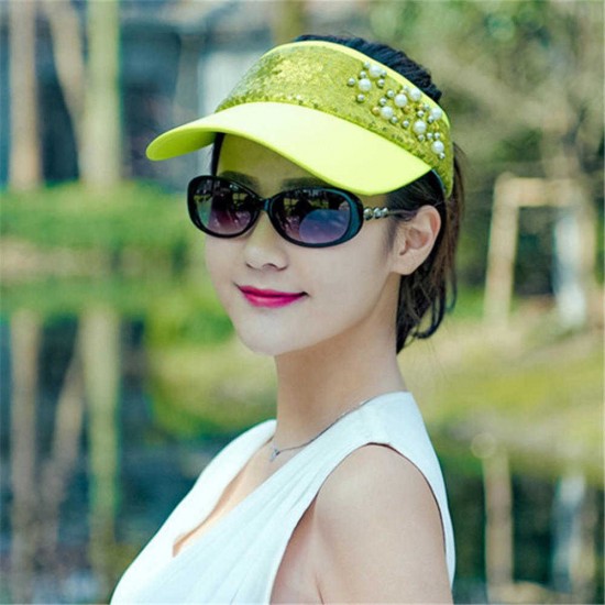 Women Lace Adjustable Flower Baseball Cap Summer UV Protection Sport Visor Sun Hat