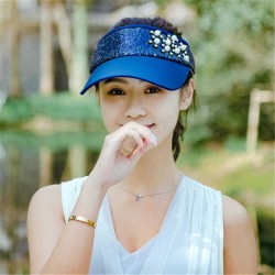 Women Lace Adjustable Flower Baseball Cap Summer UV Protection Sport Visor Sun Hat