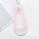 Women Lace Breathable Invisible Boat Socks Casual High Elastic Anti-skid Short Sock