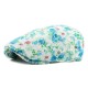 Women Lace Flower Cotton Beret Cap Outdooors Casual Sunshade Forward Cap