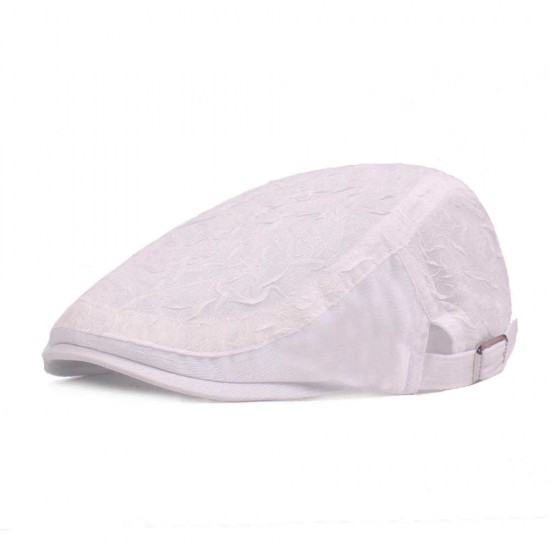 Women Lace Gauze Painter Beret Caps Classic Outdoor Adjustable Flat Ivy Gatsby Newsboy Cap