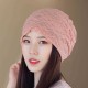 Women Lace Hollow Out Breathable Thin Casual Beanie Cap Vintage Earmuffs Flexible Bonnet