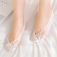 Women Lace Invisible Boat Socks Silicone Non-Slip Sock for High Heels