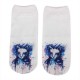 Women Ladies 3D Printed Animal Pattern Socks Cute Cat Low Cut Ankle Hosiery