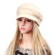 Women Ladies Beret Knitted Beanie Crochet Caps Braided Baggy All-match Stewardess Hat