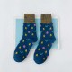 Women Ladies Cartoon Tree Printed Cotton Socks Harajuku Style Design Mid Calf Hosiery