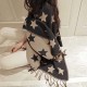 Women Ladies Cashmere Woolen Imitation Thickening Scarves Tassel Warm Long Shawls