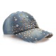 Women Ladies Casual Outdoor Sport Hat Bling Spot Drill Cowboy Baseball Peaked Cap