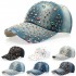 Women Ladies Casual Outdoor Sport Hat Bling Spot Drill Cowboy Baseball Peaked Cap