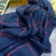 Women Ladies Cotton Linen Blank Grid Scarves Tassel Warm Long Shawls