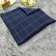 Women Ladies Cotton Linen Blank Grid Scarves Tassel Warm Long Shawls