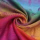 Women Ladies Cotton Mixed Color Feather Printed Tassel Scarves Colorful Stole Shawl Wrap Scarf