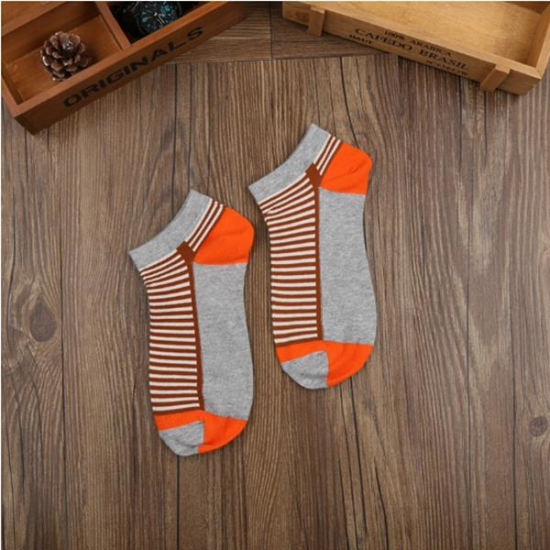 Women Ladies Cotton Stripe Ankle Socks Patchwork Striped Comfortable Boat Socks