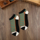 Women Ladies Cotton Stripe Ankle Socks Patchwork Striped Comfortable Boat Socks