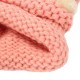 Women Ladies Crochet Knitted Big Ball Mixed Color Ear Muff Beanie Cap Earflap Winter Hat