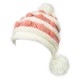 Women Ladies Crochet Knitted Big Ball Mixed Color Ear Muff Beanie Cap Earflap Winter Hat