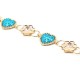 Women Ladies Diamond Heat Flower Shape Crystal Waist Chain Dress Alloy Belt