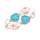 Women Ladies Diamond Heat Flower Shape Crystal Waist Chain Dress Alloy Belt