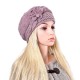 Women Ladies Faux Rabbit Fur Knitted Crochet Beanie Cap Knitting Elastic Baggy Hat