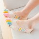 Women Ladies Five-toes Colorful Boat Sock Breathable Anti Skid Invisibility Socks Comfortable