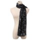 Women Ladies Musical Note Printed Chiffon Scarf Shawl Wrap