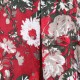 Women Ladies Peony Flower Printed Cotton Scarves Floral Tassel Warm Long Shawls