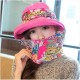 Women Ladies Polyester Sunshade Hat Face Neck Protective Fishing Outdoor Gradening Cap