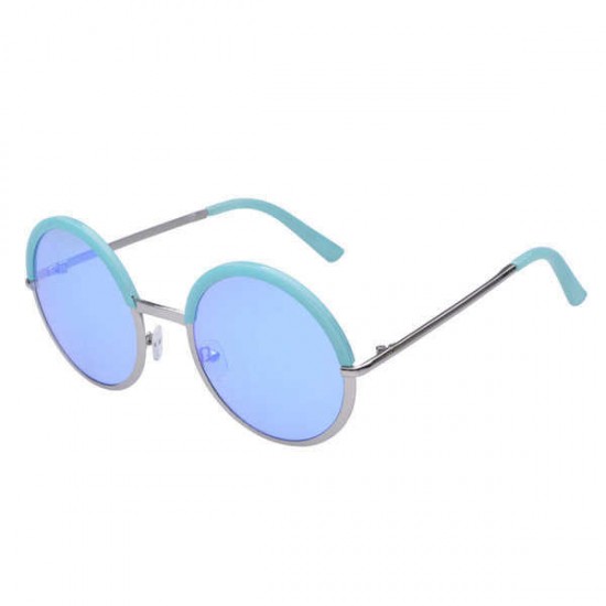 Women Ladies Retro Round Lens Uv Protection Sun Glassess Full Frame Eyewear