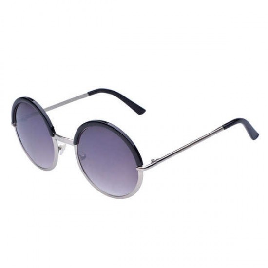 Women Ladies Retro Round Lens Uv Protection Sun Glassess Full Frame Eyewear