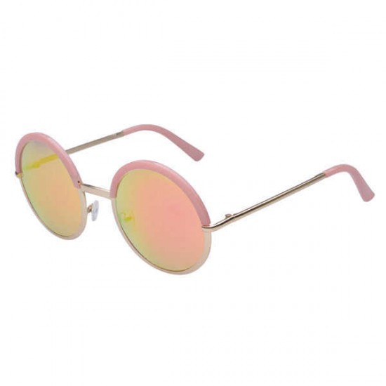 Women Ladies Retro Round Lens Uv Protection Sun Glassess Full Frame Eyewear