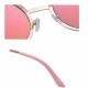 Women Ladies Retro Round Lens Uv Protection Sun Glassess Full Frame Eyewear